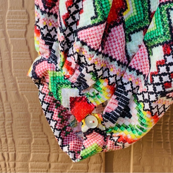 Farm Rio Colorful Geometric Patterned Dress - Picture 9 of 15